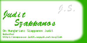 judit szappanos business card